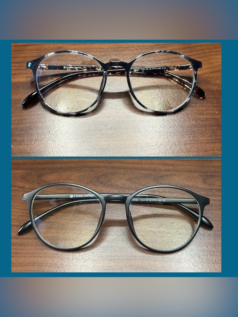 (2-pack) 5 STARS UNITED Blue Light Glasses